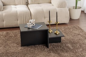 Mesa de Centro Harmony – Preto Madeira – 80x40x40 cm
