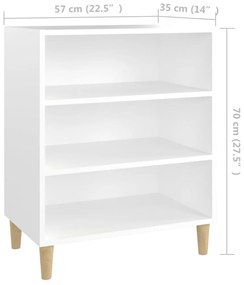 Aparador 57x35x70 cm contraplacado branco