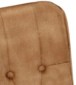 Cadeira de baloiço lona vintage castanho