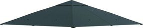 Outsunny Toldo Substituição 3x3m Pérgola Jardim 8 Orifícios Drenagem Ventilação Resistente Intempéries Cinza | Aosom Portugal