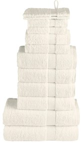12 pcs Conjunto de toalhas premium SOLUND 600 gsm creme