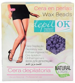 Pérolas de Cera Depilatória Depil Ok Lavanda 1 kg