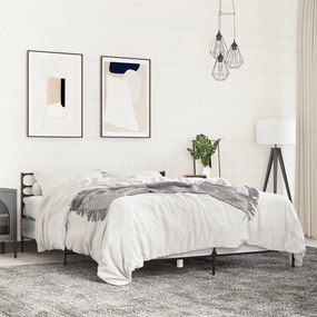 vidaXL Estrutura de cama 120x190 cm derivados madeira/metal