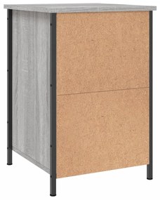 Mesas cabeceira 2 pcs 40x42x60cm deriv. madeira cinzento sonoma