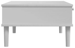 Mesa de centro SENJA 100x55x33 cm pinho maciço branco