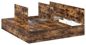 Cama com Armazenamento Fumê 180x200 cm