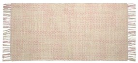 Kave Home - Tapete Nur 100% algodão (GOTS) rosa 70 x 140 cm