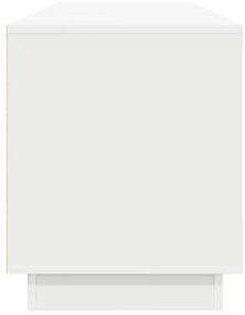 Móvel de TV com luzes LED 193,5x41x50 cm branco