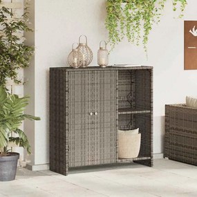 vidaXL Armário de Armazenamento Cinza 100 x 36 x 102 cm em Vime