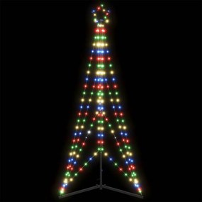 vidaXL LED Árvore de Natal 363 LEDs Coloridos 182 cm