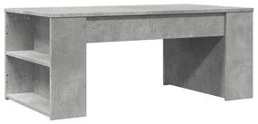 Mesa de centro 102x55x42 cm madeira processada cinza cimento