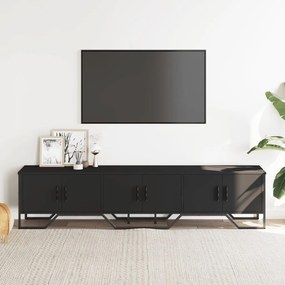 Móvel de TV 180x34x41 cm derivados de madeira preto