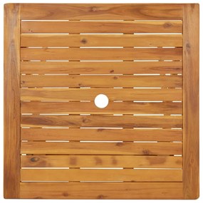 Mesa de jardim dobrável 70x70x75 cm madeira de acácia maciça