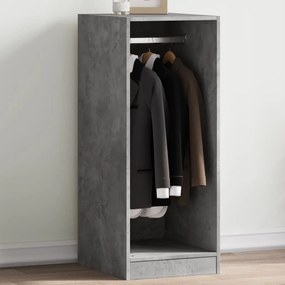 vidaXL Roupeiro 48x41x102 cm derivados de madeira cinzento cimento