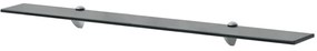 Prateleiras flutuantes 2 pcs vidro 90x10 cm 8 mm