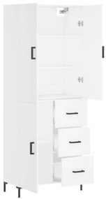 Armário alto 69,5x34x180 cm derivados de madeira branco
