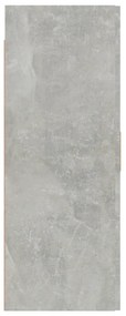 Armário de parede suspenso 69,5x34x90 cm cinzento cimento