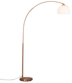 Candeeiro de arco moderno em cobre com cúpula branca - Arc Basic Country / Rústico,Moderno