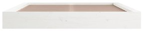 Estrutura de cama 200x200 cm pinho maciço branco