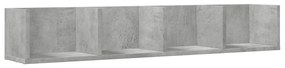 Armários parede 2 pcs 99x18x16,5cm deriv. madeira cinza cimento