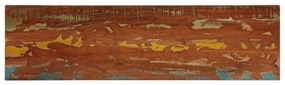 Tampo de mesa retangular 110x30x3,8cm madeira recuperada maciça