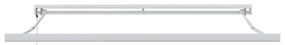 Toldo Retrátil Automático Listrado Vermelho e Branco 350x250 cm