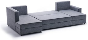 Sofá-Cama de Canto Ece – Cinzento – 315 cm x 88 cm x 160 cm