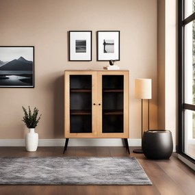 Sideboard Daisy – Carvalho Preto – 90x110x35 cm