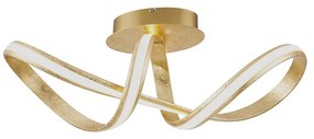 Candeeiro de teto design dourado com LED incluído - Belinda Design