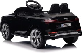 Carro elétrico para Crianças 12V 4x4 Audi SQ8, Rodas de espuma EVA, comando, assento Couro ecológico Preto