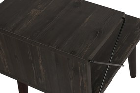 Mesa de Cabeceira Cross – Castanho Escuro – 50x55x40 cm
