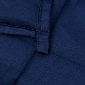 Manta pesada 9 kg 122x183 cm tecido azul