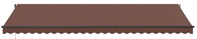 Toldo retrátil automático 600x300 cm castanho