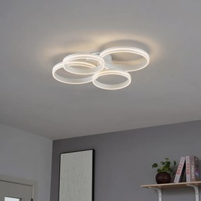 Plafon Branco Incl. LED Regulável em 3 Níveis 4-Luzes - Navara