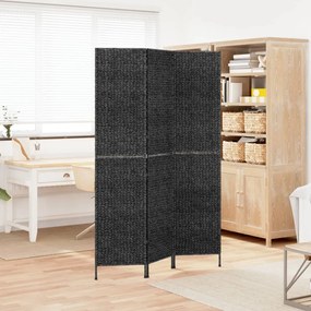 vidaXL Biombo de 3 painéis 122x180 cm jacinto de água preto