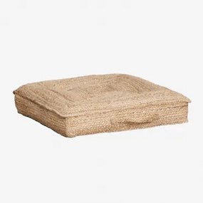 Almofada De Chão Para Jardim Em Juta E Algodão Serenda Yute & 60 X 60 Cm - Sklum