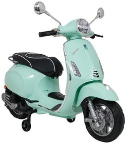 Vespa eletrica para crianças 12V ROMA, Rodas Espuma EVA, assento couro ecológico Verde