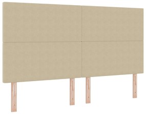 Cabeceira vidaXL Design Simples Verde Claro Cinza 180 cm em Tecido Vel