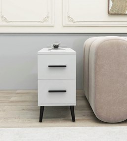 Mesa de Apoio Island – Branco – 30x80x80 cm