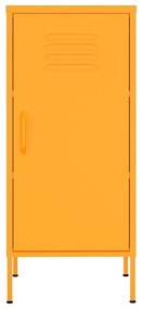 Armário de arrumação aço 42,5x35x101,5 cm amarelo mostarda