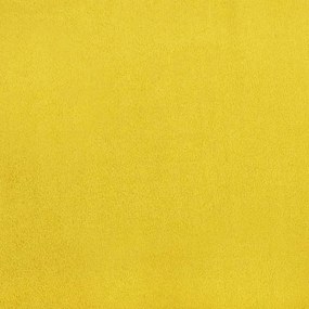 Cadeiras de jantar 2 pcs veludo amarelo mostarda