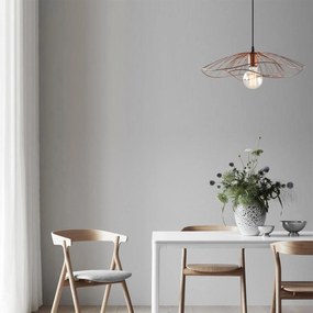 Candeeiro Chandelier Tel – Cobre – 50 cm Diâmetro, 111 cm Altura