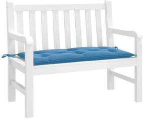 Almofadão banco jardim 100x50x7cm mesclado tecido azul