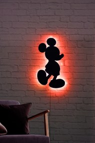 Iluminação Decorativa LED Mickey Mouse – Vermelho – 32 x 50 cm
