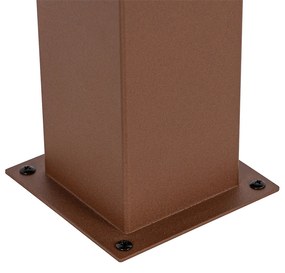LED Candeeiro de exterior inteligente de pé castanho ferrugem 30 cm incl. Wifi P45 - Denmark Industrial
