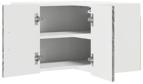 vidaXL Armário de Cozinha com prateleira Cinza Sonoma 57 x 57 x 40 cm