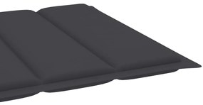 Espreguiçadeira com mesa e almofadão madeira de teca maciça