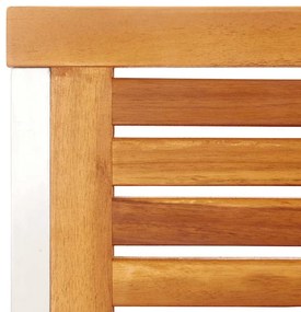 Cadeiras de jardim c/ almofadões 4 pcs madeira de acácia maciça