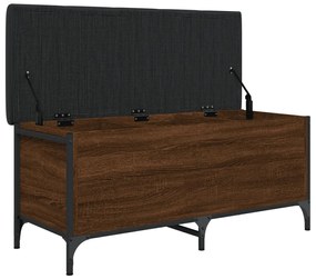 Banco arrumação 102x42x45cm derivados madeira carvalho castanho
