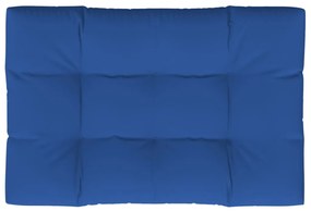 Almofadão para sofá de paletes 120x80x12 cm tecido azul real